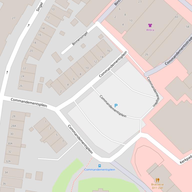 Kaart van het Commandementsplein.