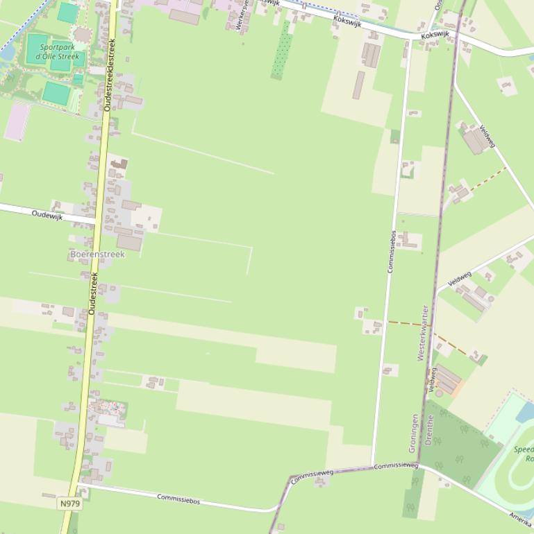 Kaart van het Commissiebos.