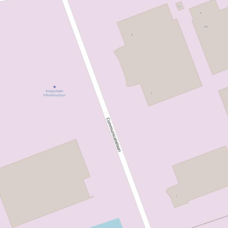 Kaart van de Communicatielaan.