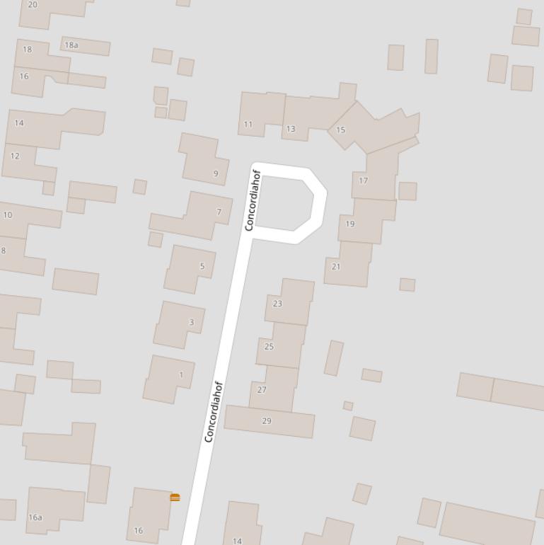 Kaart van de Concordiahof.