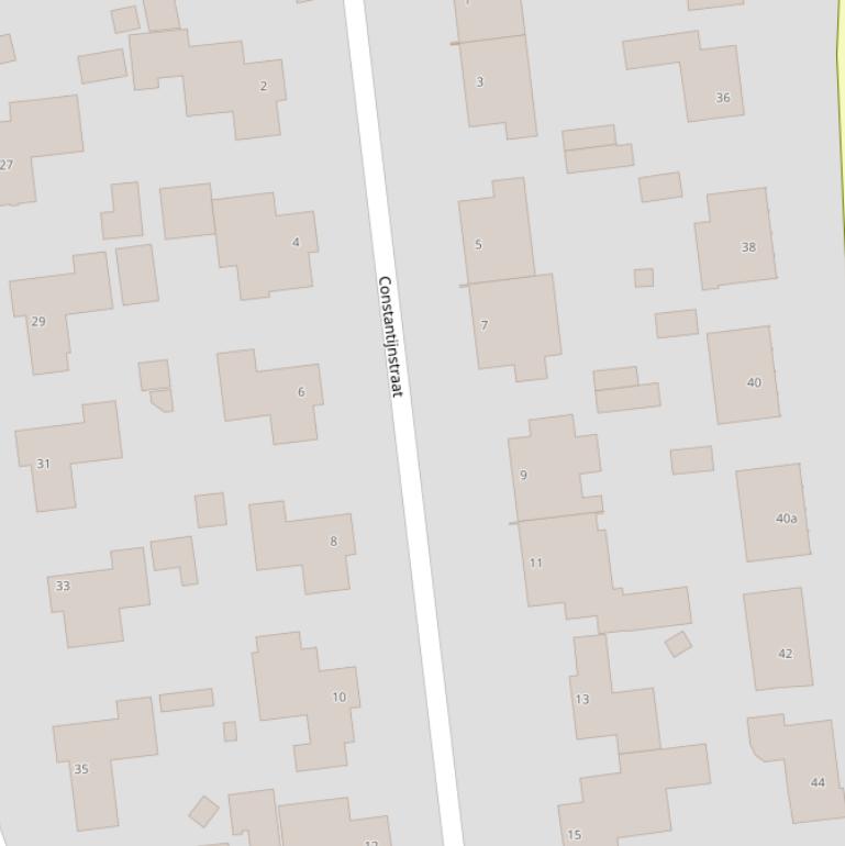 Kaart van de Constantijnstraat.