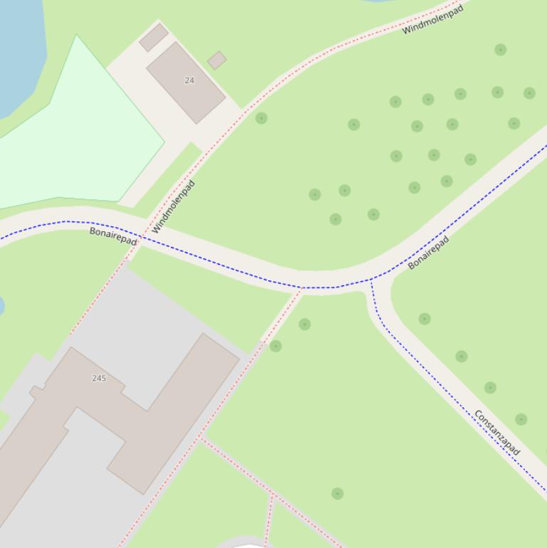 Kaart van de Constanzastraat.