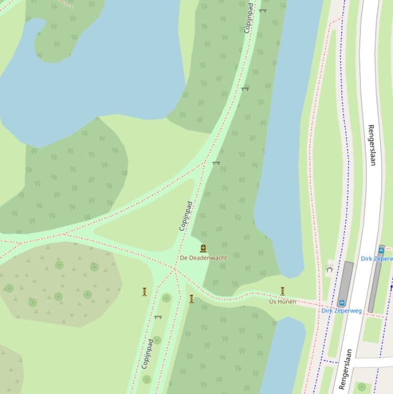 Kaart van het Copijnpad.