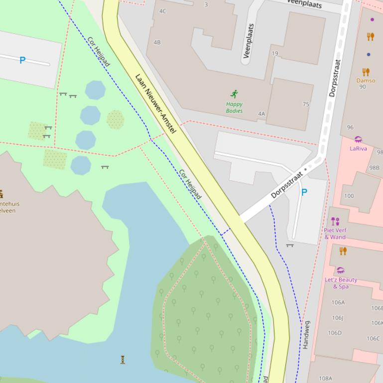 Kaart van het Cor Heijpad.