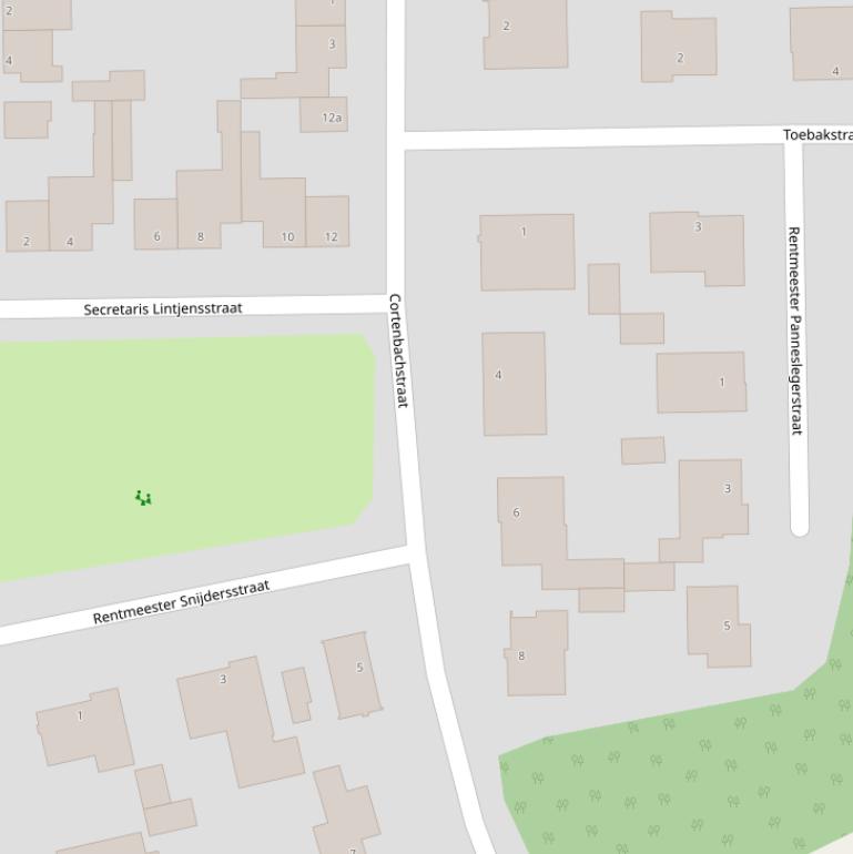 Kaart van de Cortenbachstraat.