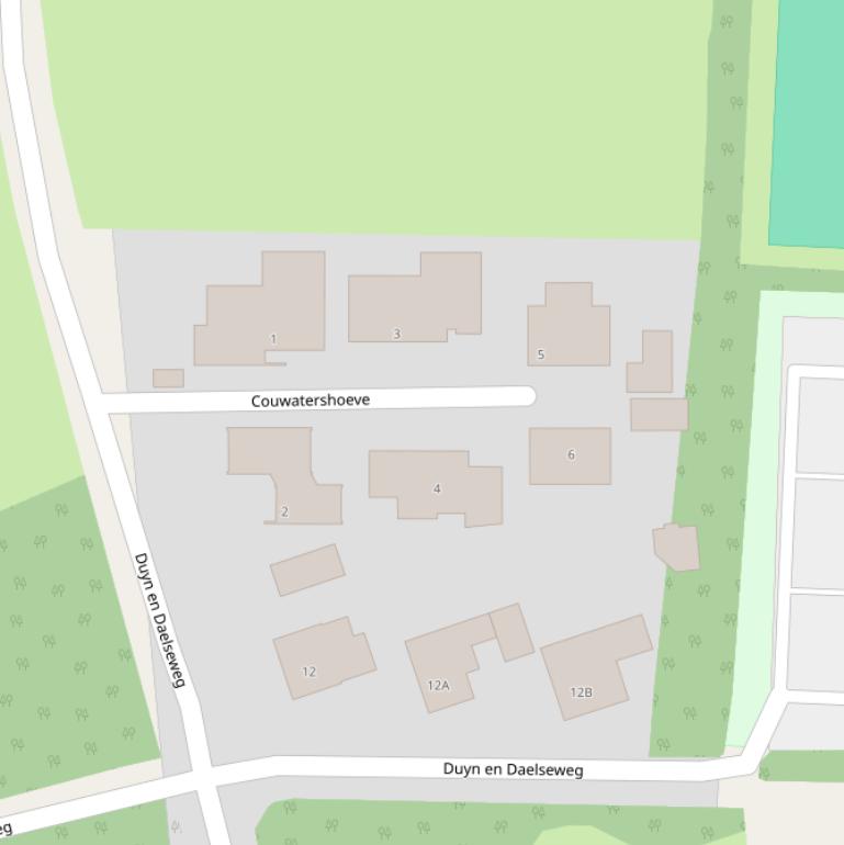 Kaart van  Couwatershoeve.