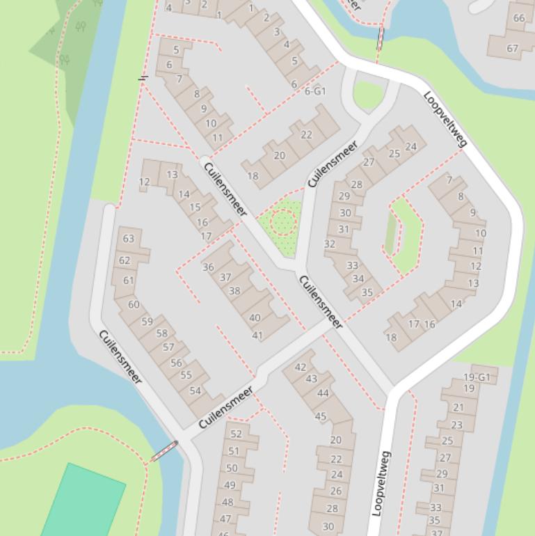 Kaart van  Cuilensmeer.