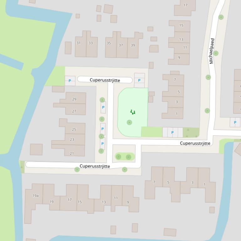 Kaart van  Cuperusstrjitte.