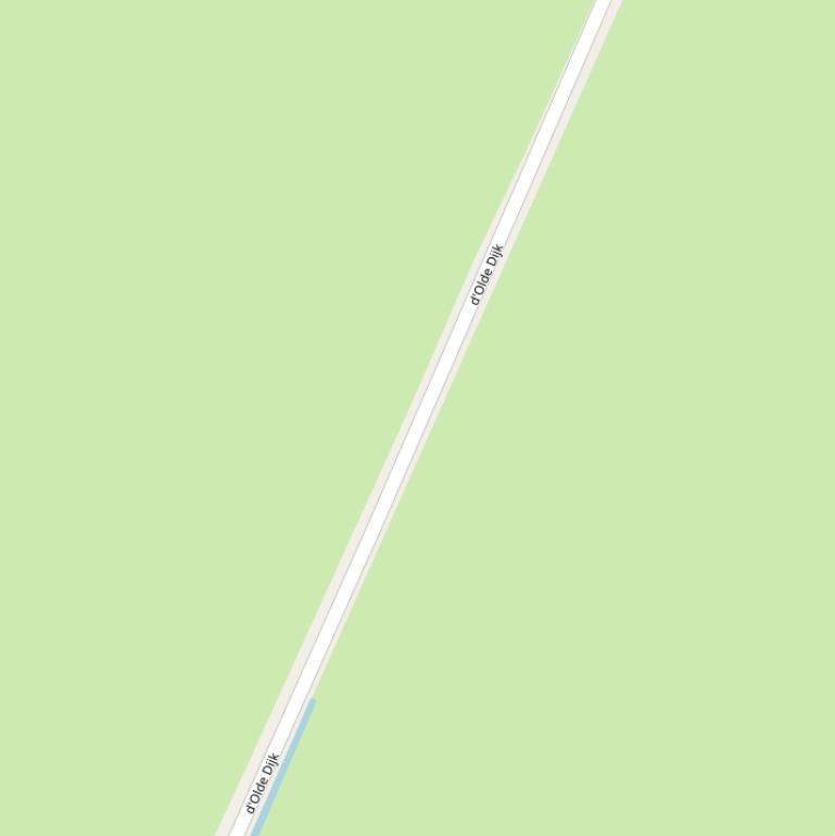 Kaart van  d’Olde Dijk.