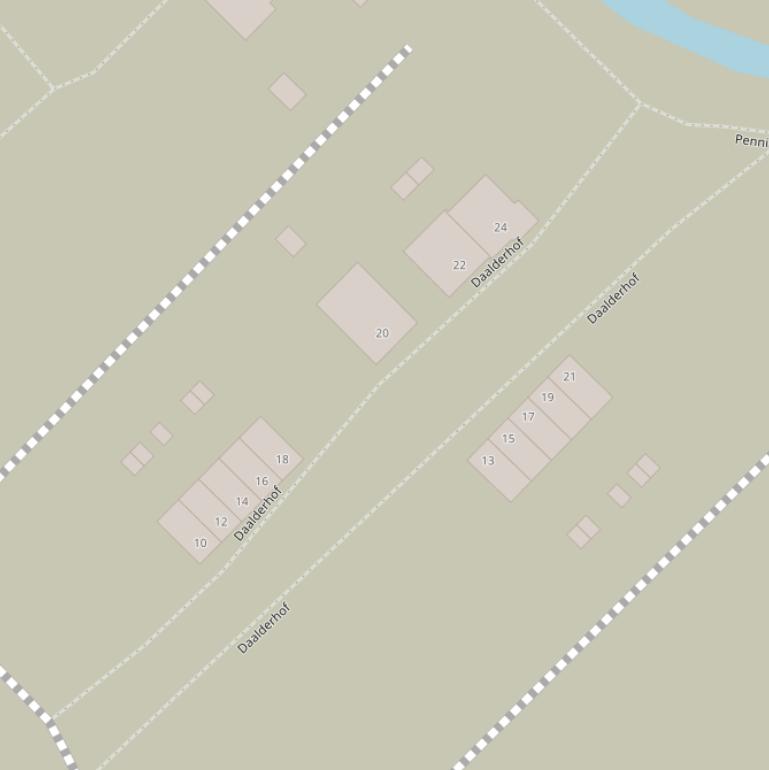 Kaart van de Daalderhof.