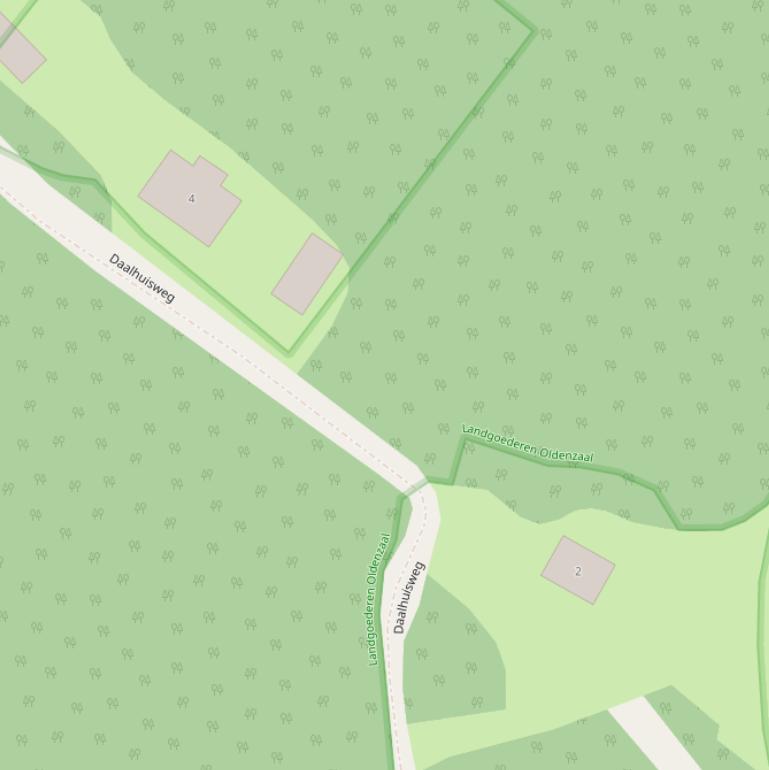 Kaart van de Daalhuisweg.