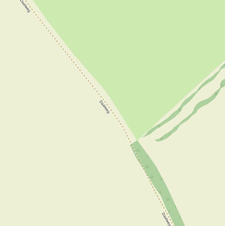 Kaart van de Daalweg.