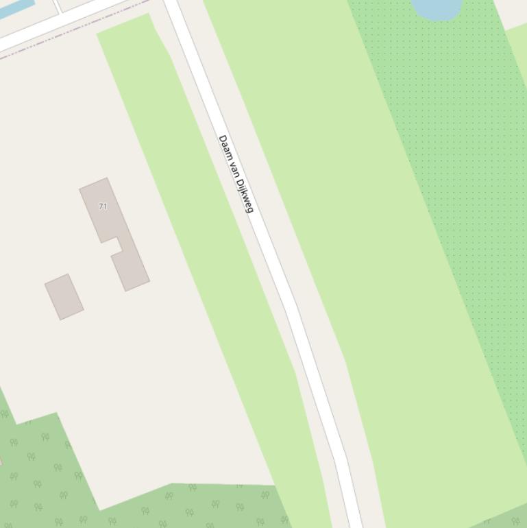 Kaart van de Daam van Dijkweg.