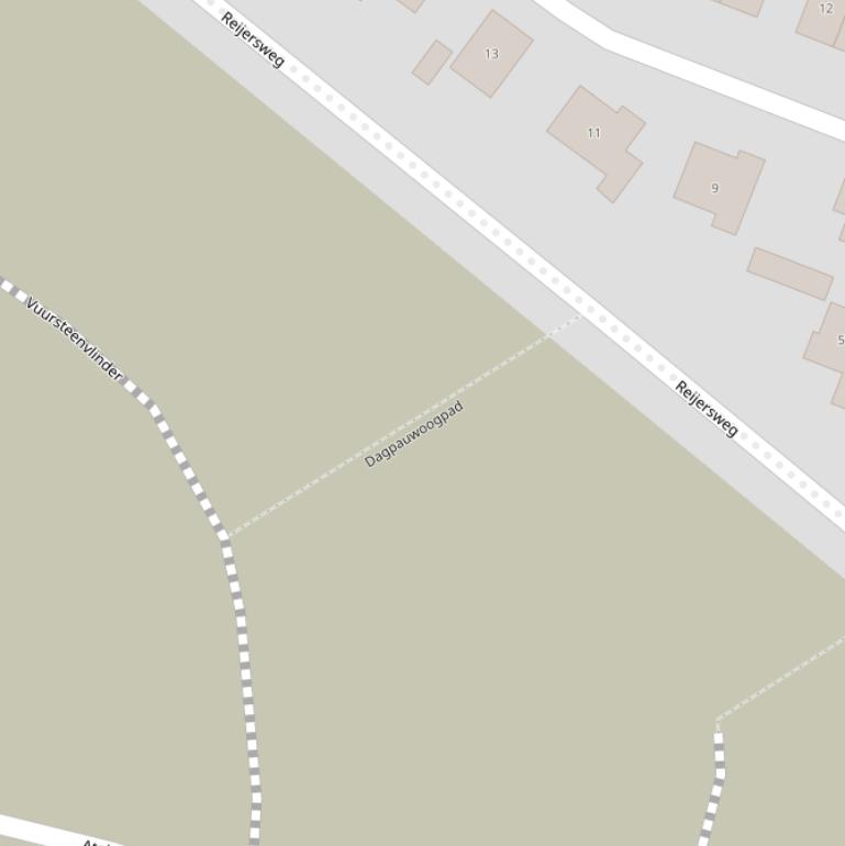 Kaart van het Dagpauwoogpad.