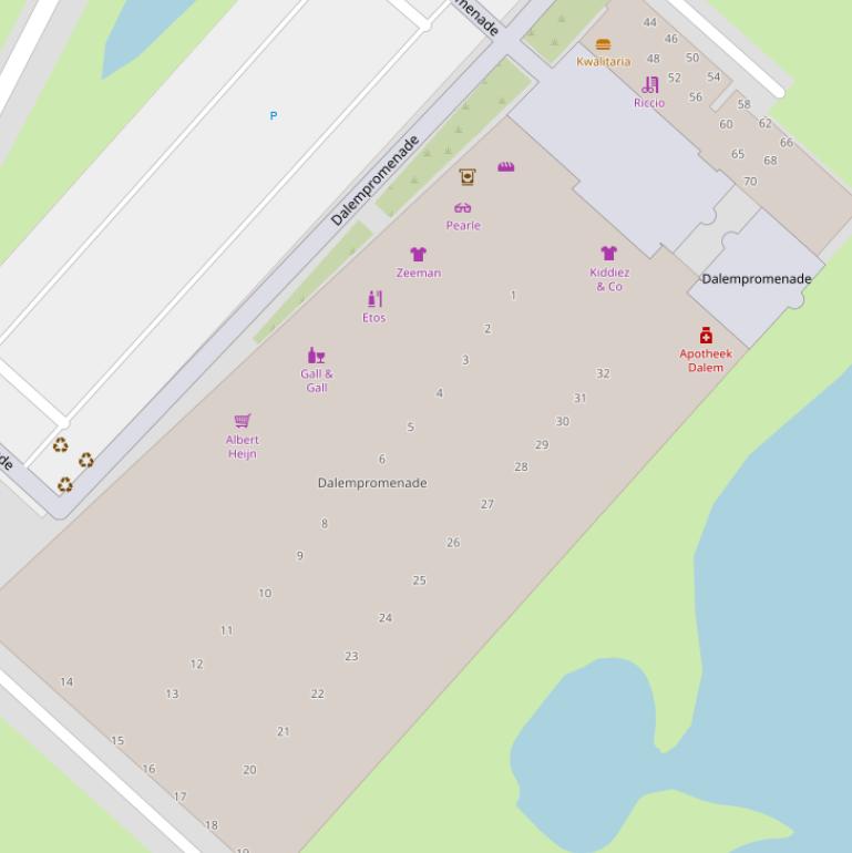 Kaart van  Dalempromenade.