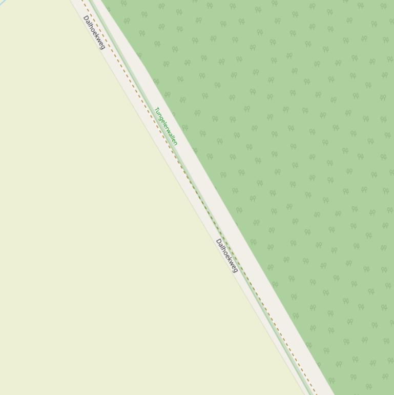 Kaart van de Dalhoekweg.