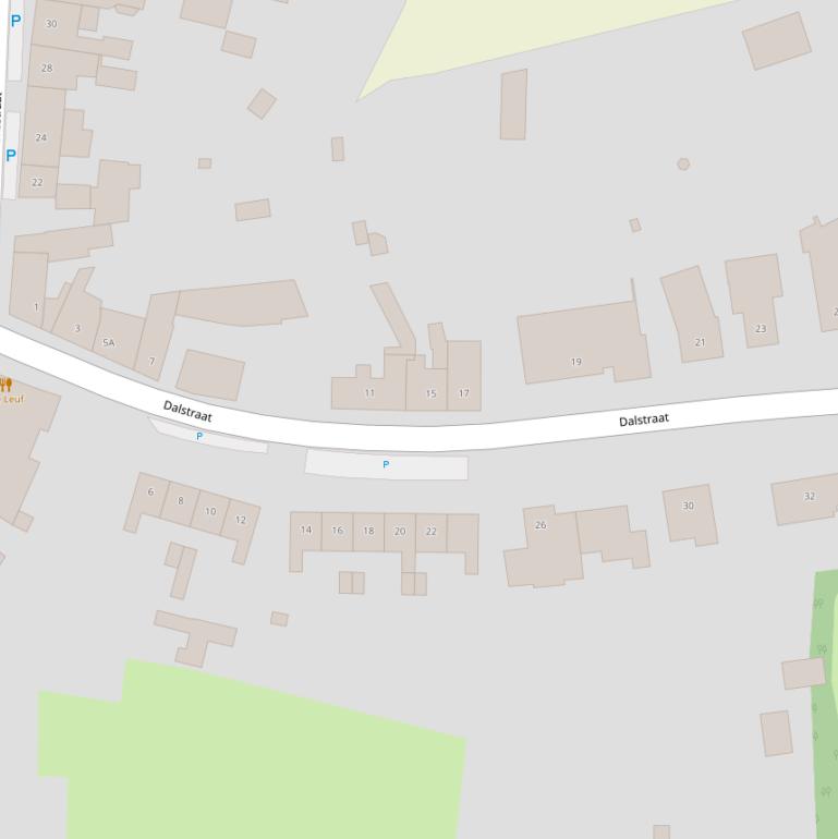 Kaart van de Dalstraat.