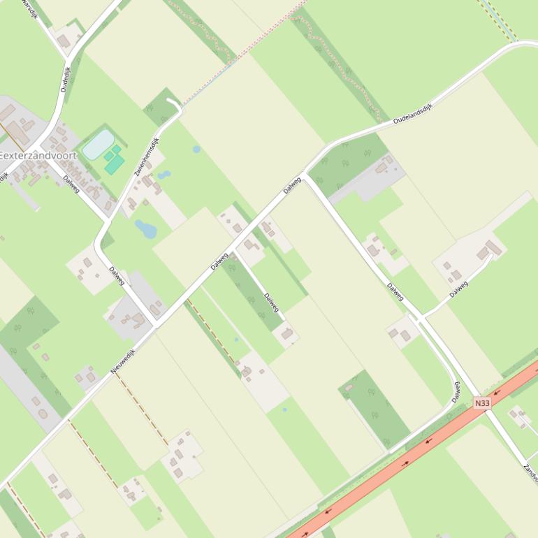 Kaart van de Dalweg.