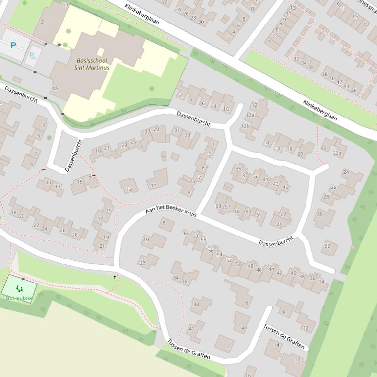 Kaart van  Dassenburcht.