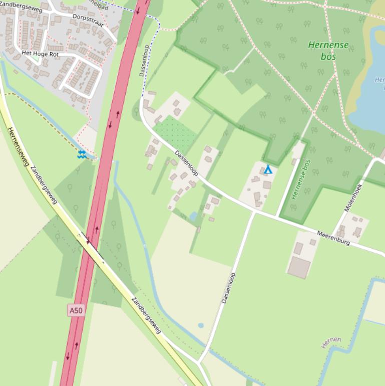 Kaart van  Dassenloop.