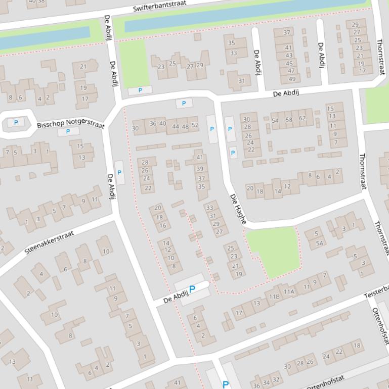 Kaart van  De Abdij.