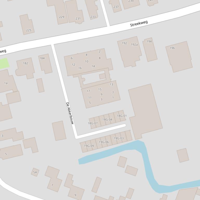 Kaart van  De Akkerbouw.