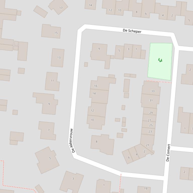 Kaart van  De Akkervrouw.