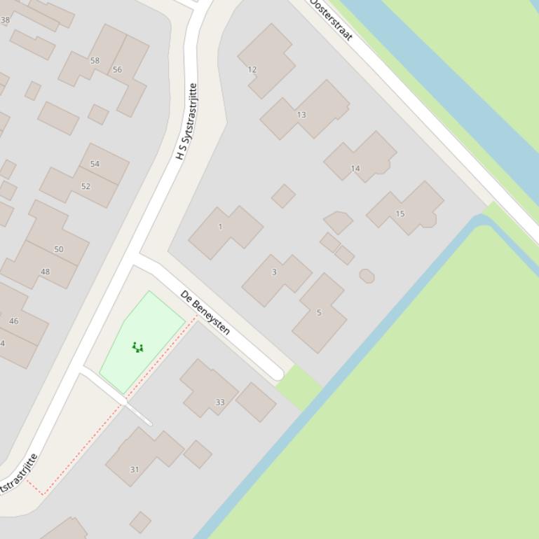 Kaart van  De Beneysten.