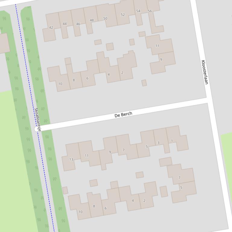 Kaart van  De Berch.