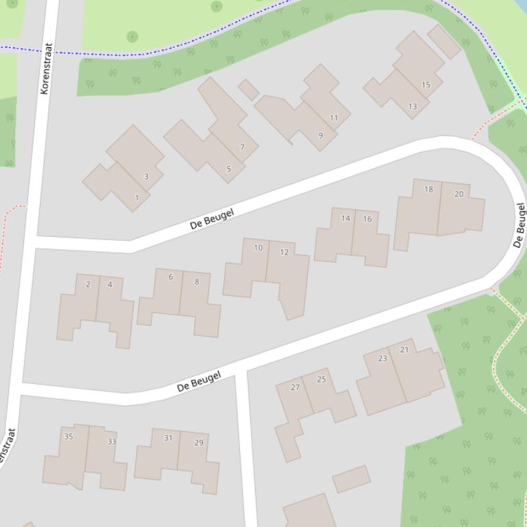 Kaart van  De Beugel.