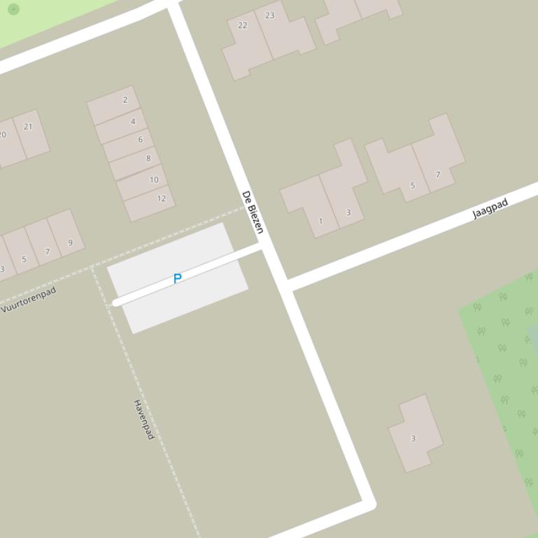 Kaart van  De Biezen.