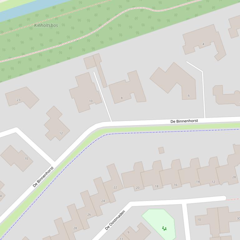 Kaart van  De Binnenhorst.