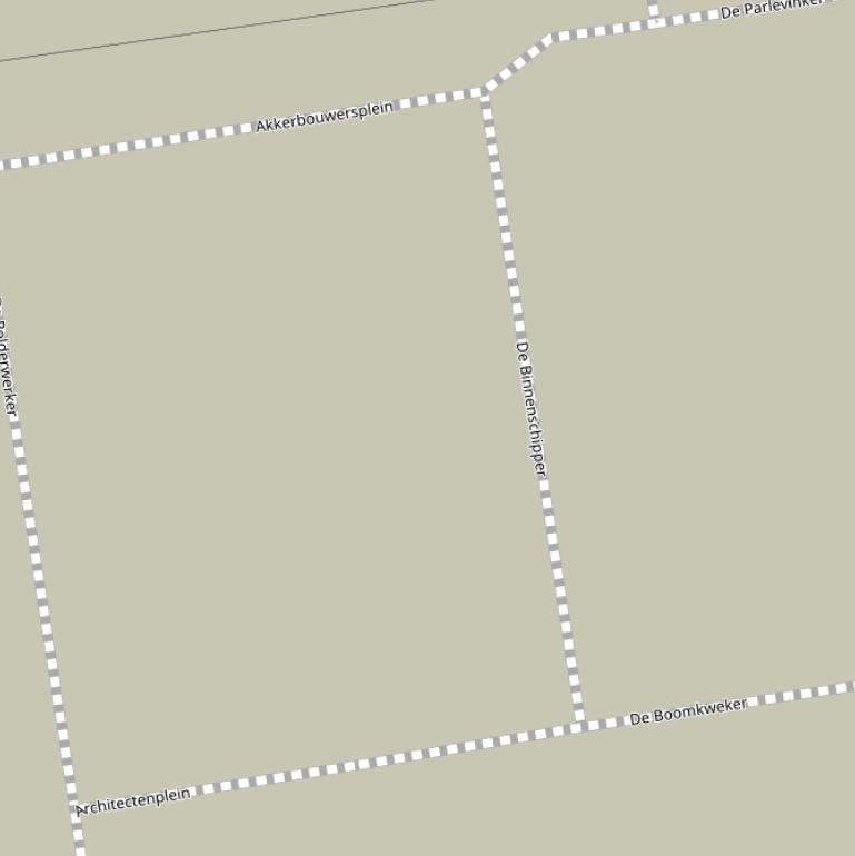 Kaart van  De Binnenschipper.