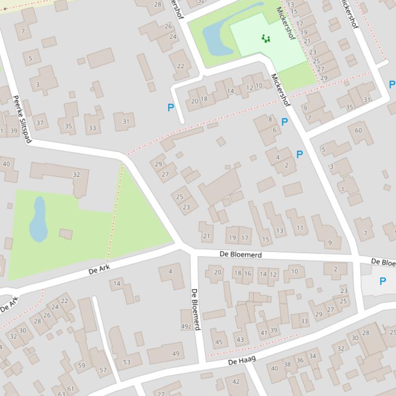 Kaart van  De Bloemerd.