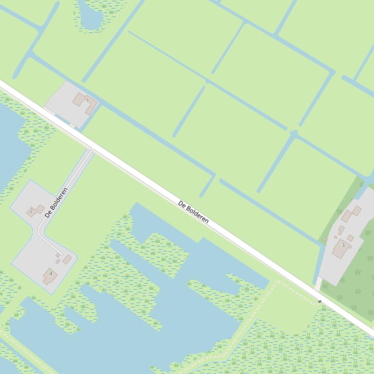 Kaart van  De Bolderen.