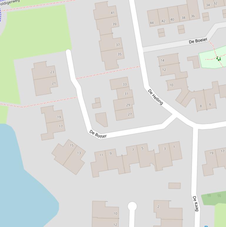 Kaart van  De Botter.