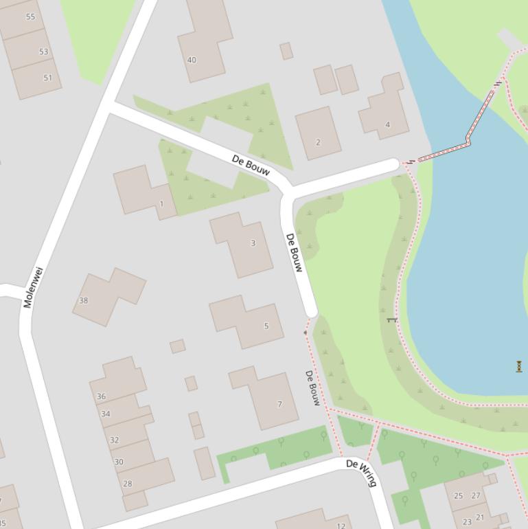 Kaart van  De Bouw.