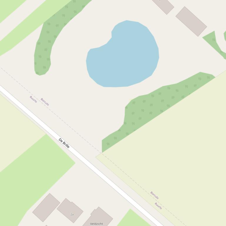 Kaart van  De Brille.