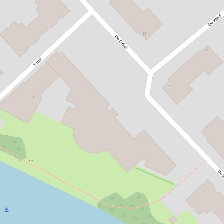 Kaart van  De Cirkel.