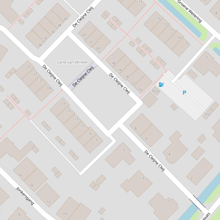 Kaart van  De Cleijne Cleij.