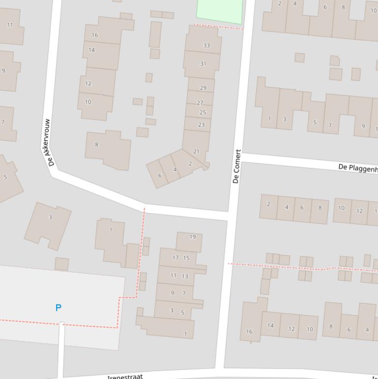 Kaart van  De Comert.