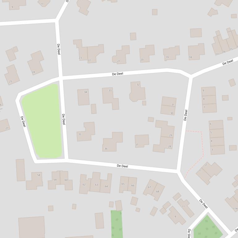 Kaart van  De Deel.