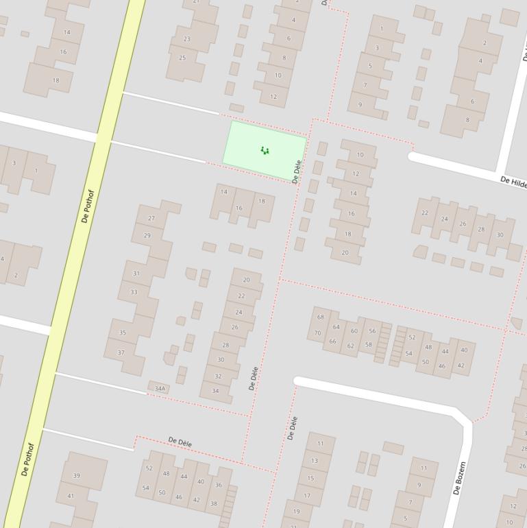 Kaart van  De Dèle.