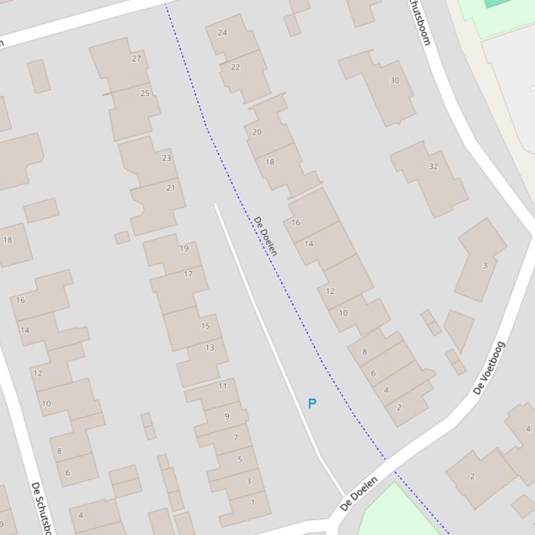 Kaart van  De Doelen.