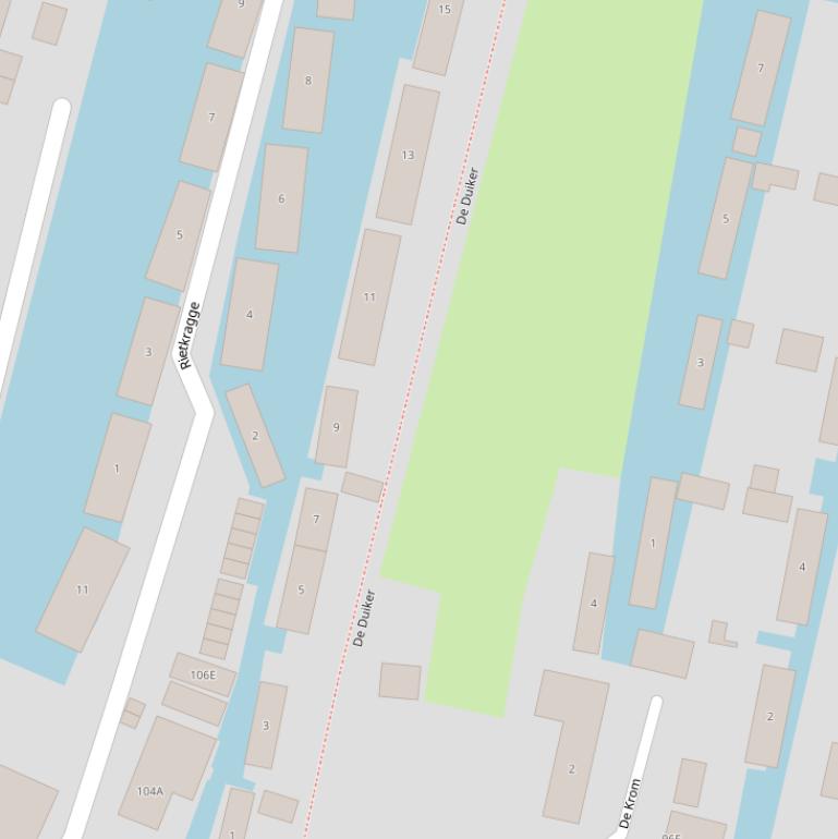 Kaart van  De Duiker.