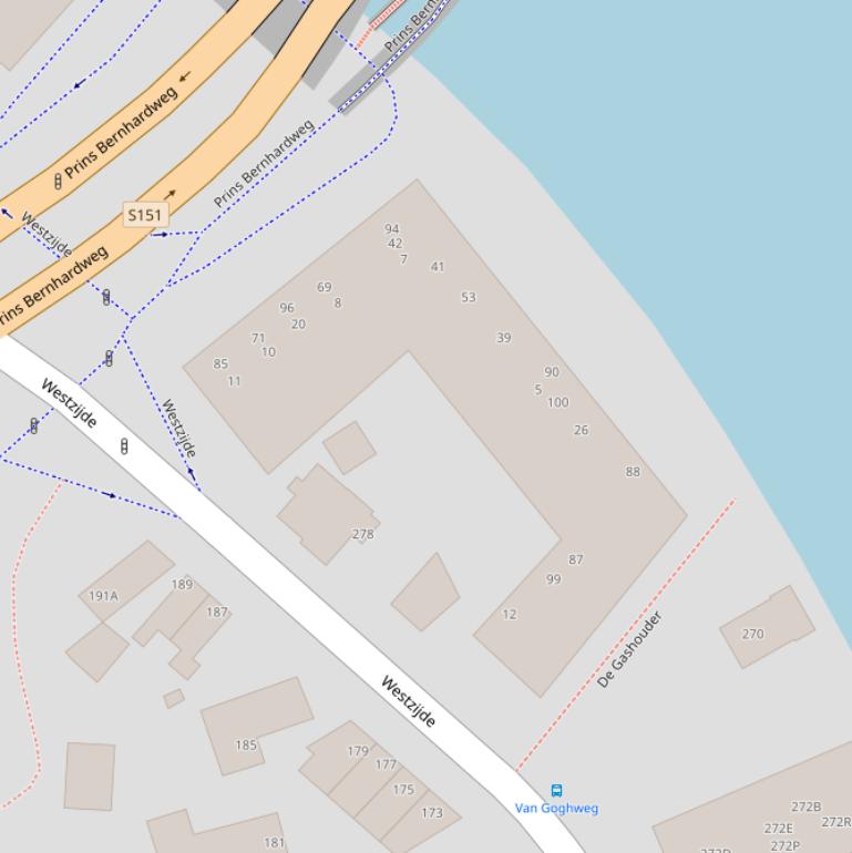 Kaart van  De Gashouder.