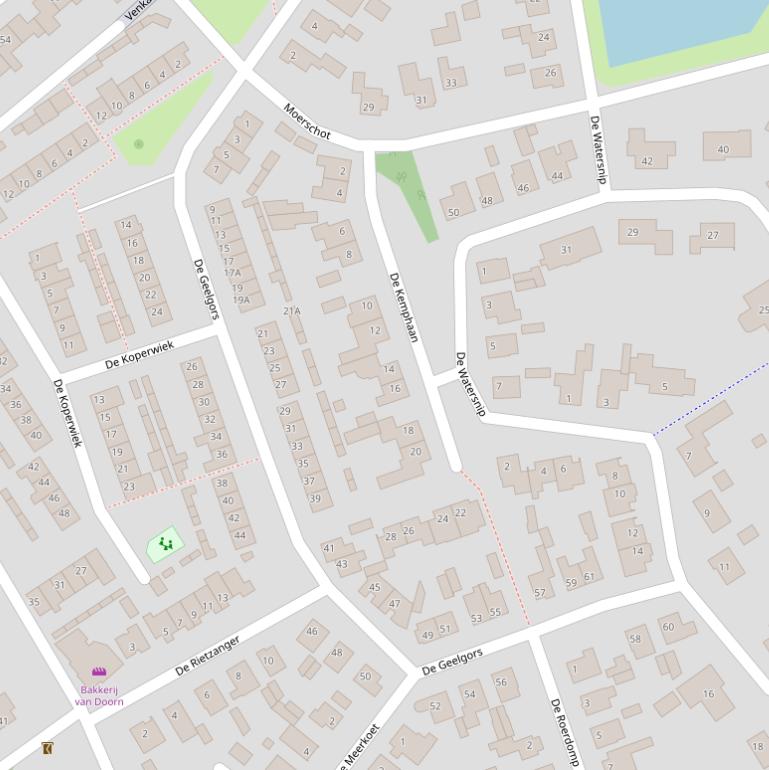 Kaart van  De Geelgors.