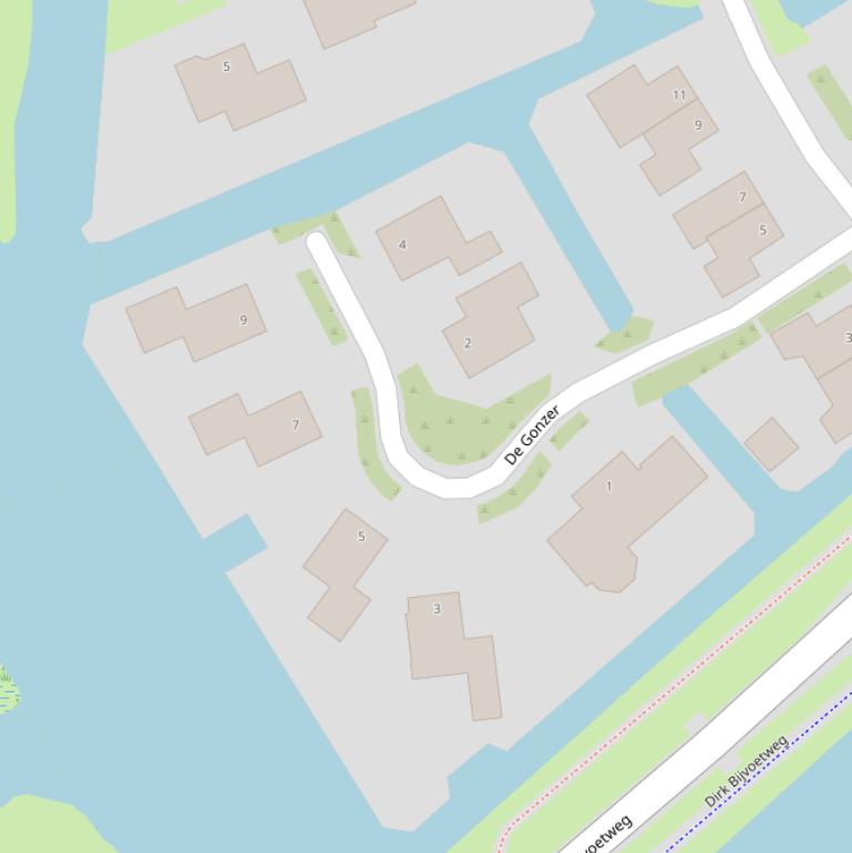 Kaart van  De Gonzer.