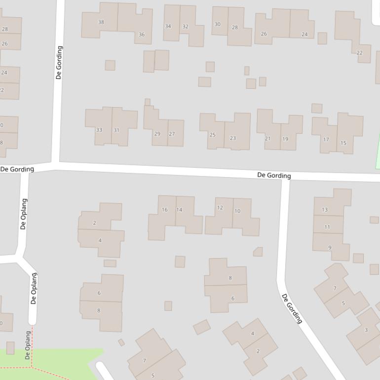 Kaart van  De Gording.