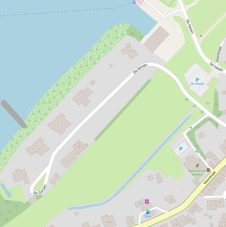 Kaart van  De Gorzen.